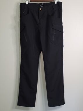 Men's Black Ripstop Utility Cargo Pants